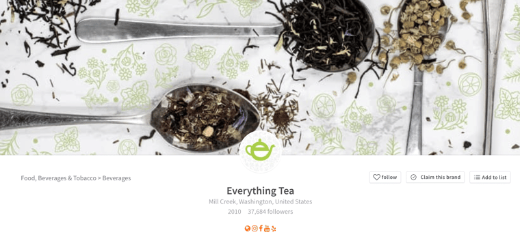 Fastest growing tea brands - everything tea