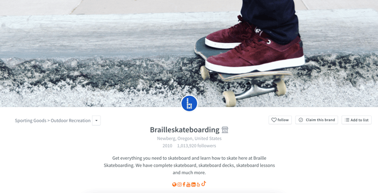 Fastest growing skateboard brands - Braille Skateboarding
